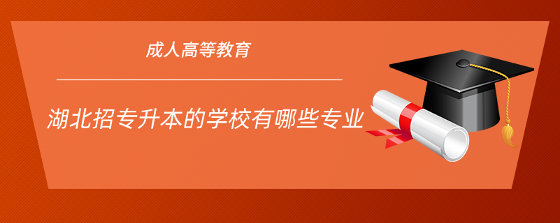 湖北招專(zhuān)升本的學(xué)校有哪些專(zhuān)業(yè)