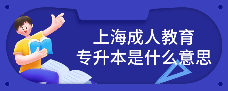 上海成人教育專升本是什么意思