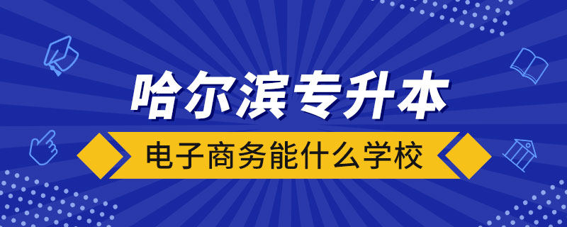 哈爾濱電子商務專升本能什么學校