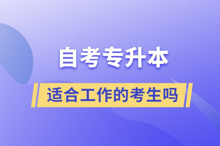 一起了解自考專升本的特點，適合工作忙的人報考么？