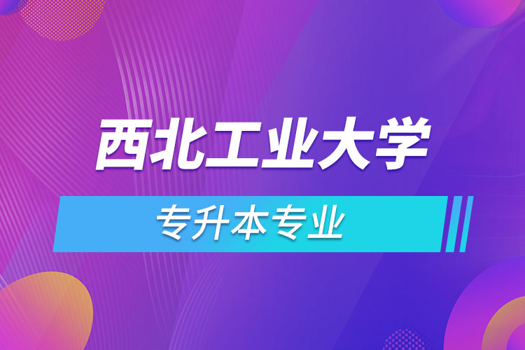 西北工業(yè)大學(xué)網(wǎng)絡(luò)教育專升本有哪些專業(yè)？