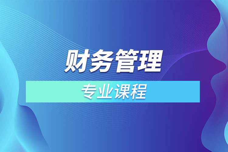 ?財務(wù)管理專業(yè)課程