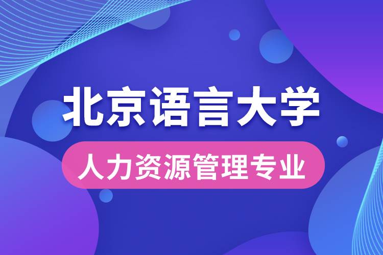 北京語言大學(xué)人力資源管理專業(yè)