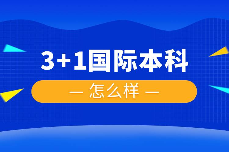 3+1國際本科怎么樣