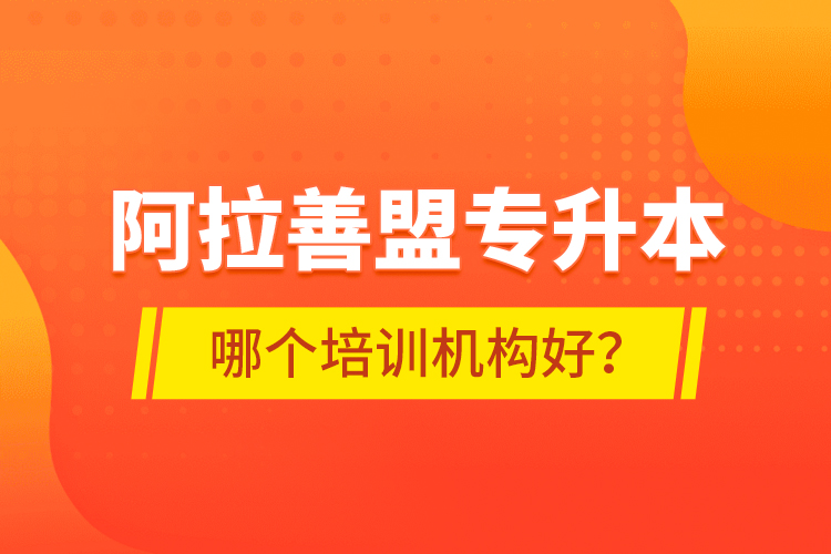 阿拉善盟專升本哪個(gè)培訓(xùn)機(jī)構(gòu)好？