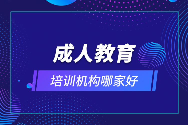 成人教育培訓(xùn)機(jī)構(gòu)哪家好