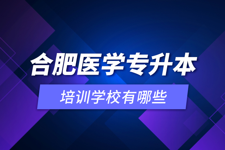 合肥醫(yī)學(xué)專(zhuān)升本培訓(xùn)學(xué)校有哪些？